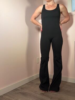 Black full piece yoga Jumpsuit